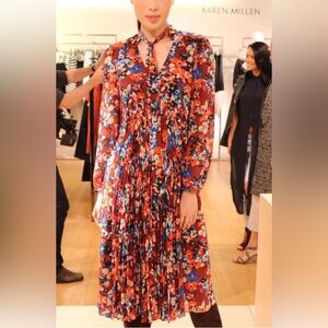 In Search of Karen Millen UK 10 /US6 brown maxi long sleeve.